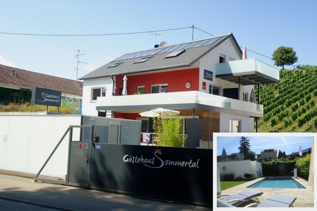 Gaestehaus Sommertal Mit Pool Im Garten, Eigener Parkplatz, 800M Zum Bodensee, 300M Zur Altstadt Meersburg Εξωτερικό φωτογραφία